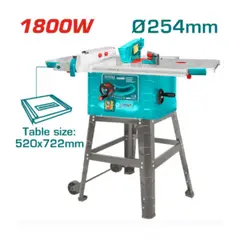 TOTAL TOOLS - Sierra de Mesa 1800W 4500RPM HOJA 25416MM Industrial - TS51825428