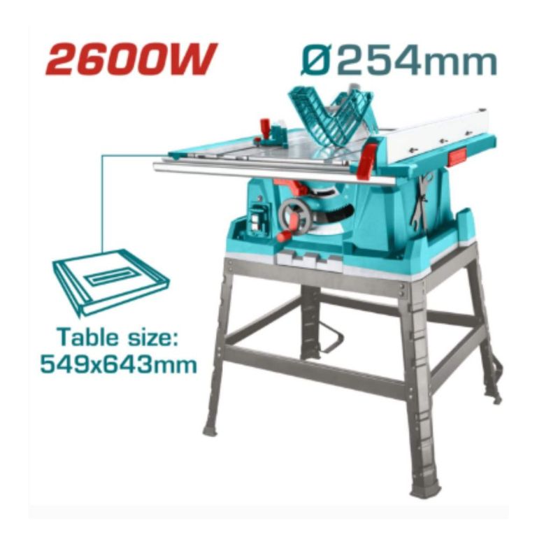 Sierra de Mesa 2600W 4800RPM HOJA 254X254MM Industrial - TS526043