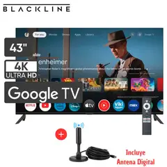 BLACKLINE - Televisor 43 UHD 4K Smart TV BL43-T3000UD