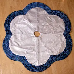 PANORAMA HOGAR - Falda de Árbol Navideño Panadecor Azul Poliéster 116CM