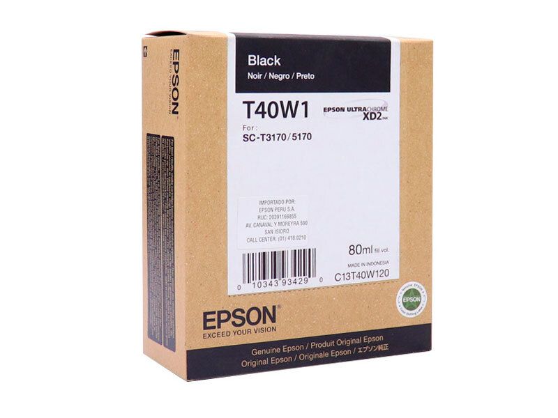 TINTA T40W120 NEGRO ULTRACROMO XD2 P SC-T2170 3170 5170 3170M 5170M 80ML