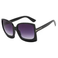 GENERICO - Gafas de Sol Oversize Cuadradas Estilo Glam Chic