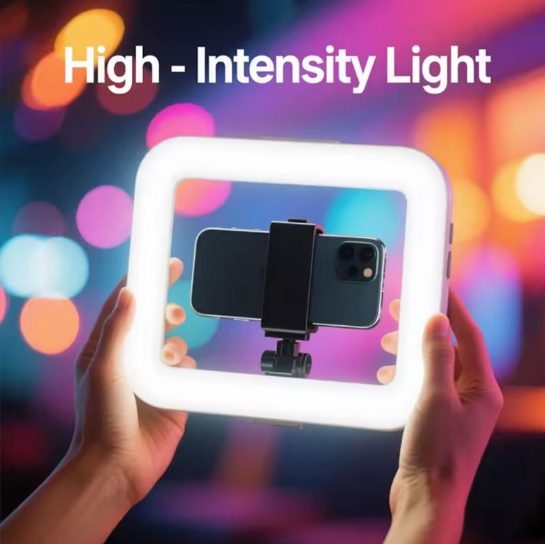 LUZ LED RECTANGULO ESTABILIZADOR DE GRABACION CELULAR CÁMARAS