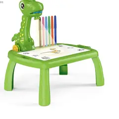 GENERICO - Pizarra de aprendizaje proyectos de dibuto para niños - Dinoproyector verde