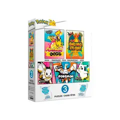 POKEMON - Rompecabezas 3 Box Set 300 500 700 Piezas