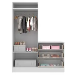 GENERICO - Armario con Cómoda Infantil Grebe - Vaquita Home