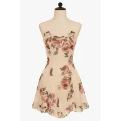 GENERICO - Babydoll de Lencería Floral Sexy Mujer Encaje Transparente