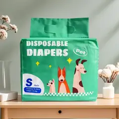GENERICO - PAÑALES DESECHABLES PARA PERROS MACHOS - TALLA S