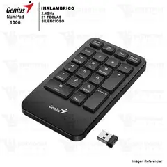 GENIUS - TECLADO NUMERICO INALAMBRICO NumPad 1000 21 TECLAS 2.4GHZ