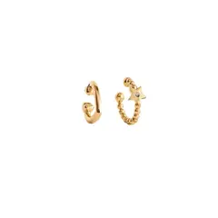 ESIKA - Set de aretes earcuff Goldy