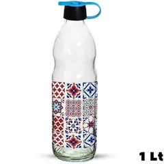 GENERICO - Botella 1LT Decorado Mosaico- Herevin