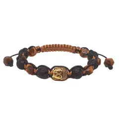 LUCYANA JOYAS Y ACCESORIOS - Pulsera Curativa Hombre Buda Piedras Naturales de Joyas Lucyana