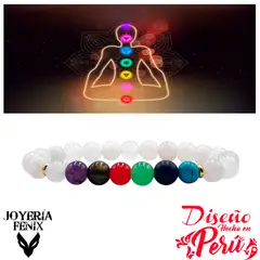 JOYERIA FENIX - Pulsera 7 Chakras Piedras Naturales - Joyería Fenix