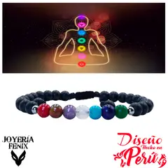 JOYERIA FENIX - Pulsera 7 Chakras Piedras Naturales - Joyería Fenix