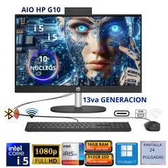 HP - All-in-One Pro One 240 G10 23.8" FHD Core i5-1334U RAM 16GB SSD 512GB
