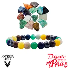 JOYERIA FENIX - Pulsera Mixtura Piedras Naturales - Joyería Fénix