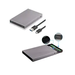 SSK - Enclosure HE-C600 Aluminio USB-C 3.1 Gen2 a-SATA 6Gbs 2.5 pulg SSD