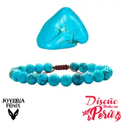 JOYERIA FENIX - Pulsera Piedras Naturales Ajustable 8mm - Joyería Fenix