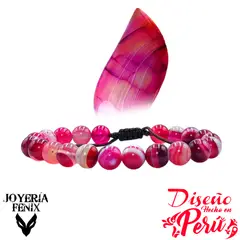 JOYERIA FENIX - Pulsera Piedras Naturales Ajustable 8mm - Joyería Fenix