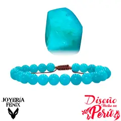JOYERIA FENIX - Pulsera Piedras Naturales Ajustable 8mm - Joyería Fenix