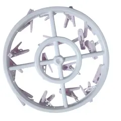 GENERICO - 2 mini perchero CELESTE Y MORADO