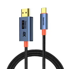 TRANYOO - Cable Tipo-C a HDMI 4K 60Hz de 2 Metros Alta Velocidad Universal