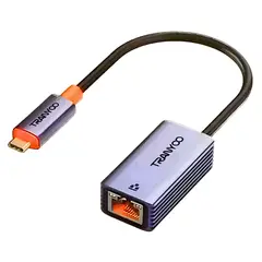 TRANYOO - Adaptador Tipo-C a Ethernet RJ45 Gigabit 1000Mbps Aluminio