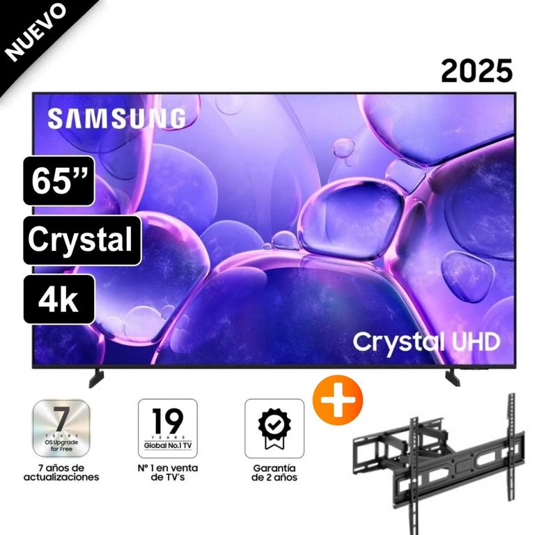 Televisor 65” Crystal UHD 4K UN65U8000FG + RACK