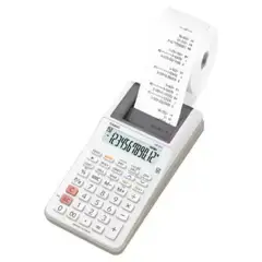 CASIO - Calculadora HR-8RC-BK con Wincha 12 Dígitos (Blanco)