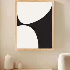 ARTE R LATTE - Artprint ABSTRACT 2 -Cuadro de madera Vintage Moderno con vidrio