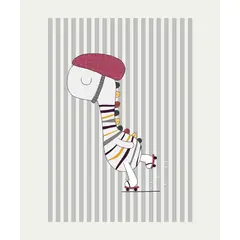 ARTE R LATTE - Artprint KIDS 2 - Cuadro de madera Vintage Moderno con vidrio