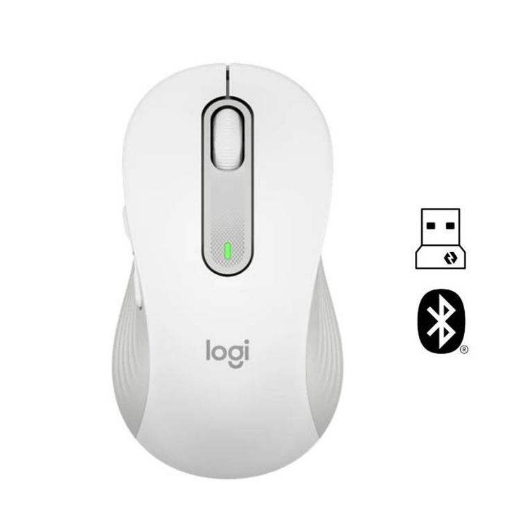 MOUSE SIGNATURE M650 SILENT LARGE BLUETOOTH BLANCO