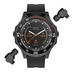 GENERICO - Smartwatch con Audífonos Bluetooth Integrados Llamadas Música Salud