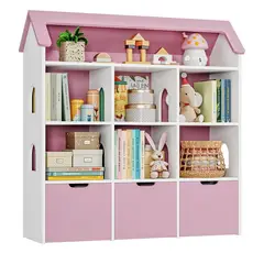 GENERICO - Estante Infantil Amplio Organizador Naomi Amore Home