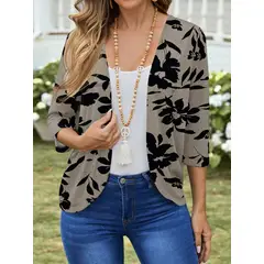 KAST PE - Cardigan Renata ligero floral casual Talla M