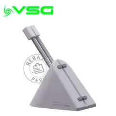 VSG - Soporte para Cable de Mouse Hyperion White Base Antideslizante