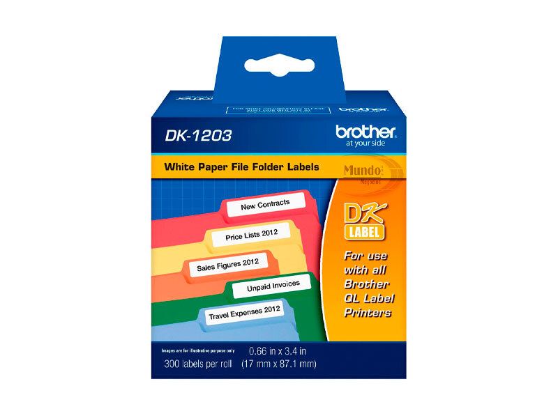 CINTA DK-1203 17MMX87.1MM 300 ETIQUETAS