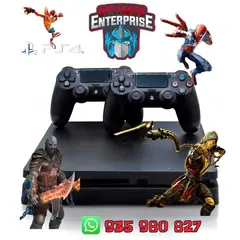 SONY - CONSOLA PS4 + 100 JUEGOS 1 TB con 2 mandos