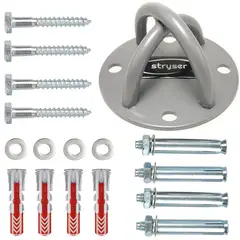 HOLGU - Soporte de Techo para Saco de Box TRX Bandas Croosfit Gym