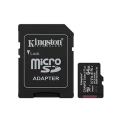 KINGSTON - MEMORIA MICROSD CANVAS 64GB 100MB-S PN SDCS3-64GB