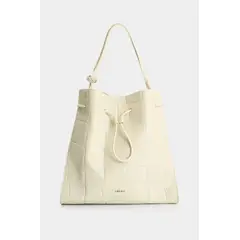 VELEZ - Vélez Cartera Shopping De Cuero Grabado Mujer Aromia Blanco