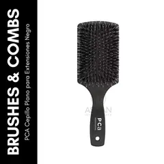 GENERICO - Cepillo Plano para Extensiones Negro - PCA