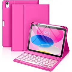 GENERICO - Funda con Teclado TouchPad Para Redmi Pad Pro - FUCSIA