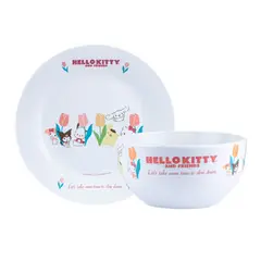 SCOOL - Vajilla Juvenil Ceramica 2Pz Hello Kitty Primavera