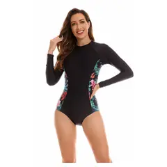 GENERICO - TRAJE DE BAÑO MANGA LARGA FLORA