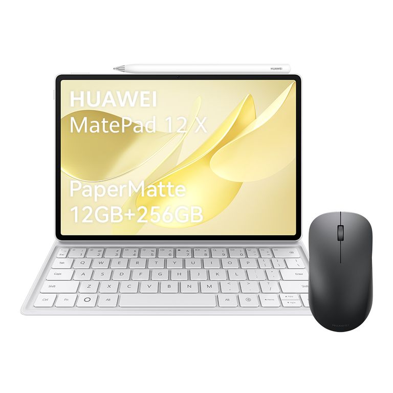 MatePad 12 X 2025 12+256G Papermatte Blanco + Teclado + Lápiz + Mouse