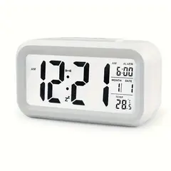 GENERICO - Reloj Despertador Digital Pantalla LED Muestra la Temperatura