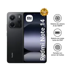 XIAOMI - CELULAR REDMI NOTE 14 4G 256GB 8GB NEGRO