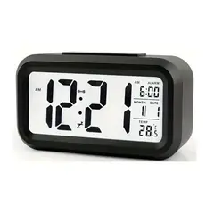 GENERICO - Reloj Despertador Digital Pantalla LED Muestra la Temperatura
