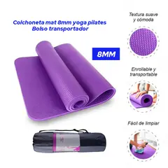 HOLGU - Colchoneta Yoga Mat Pilates Fitness - 8MM